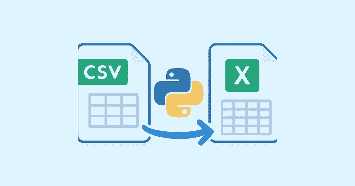 Convert CSV to Excel with Python