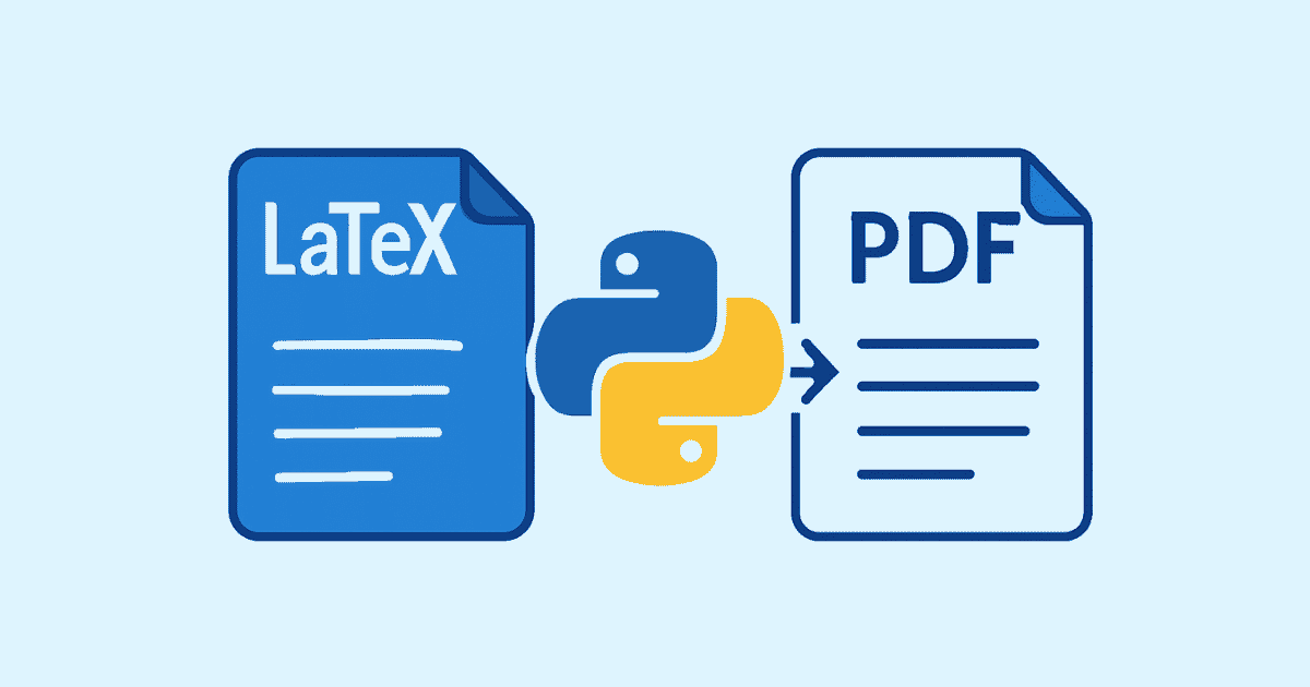 Convert LaTeX to PDF in Python